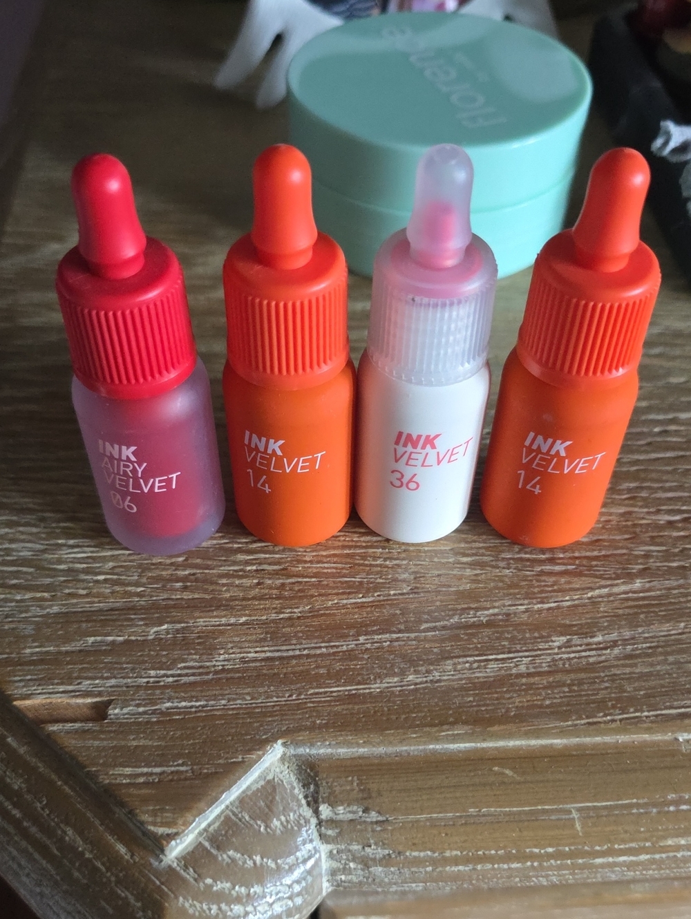 Velvet Lip Stainer Tint Set — Vibrant Red & Orange Shades